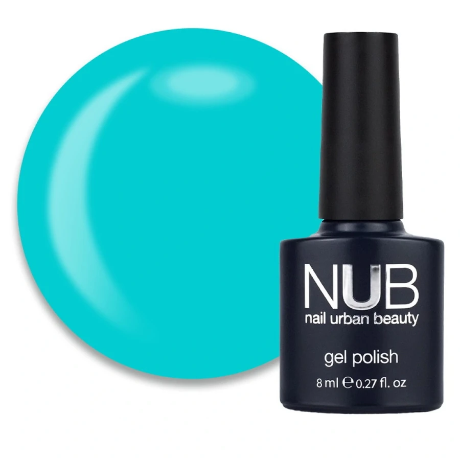 Гель-лак NUB Gel Polish 033 Clean Green бірюзовий, емаль 8 мл