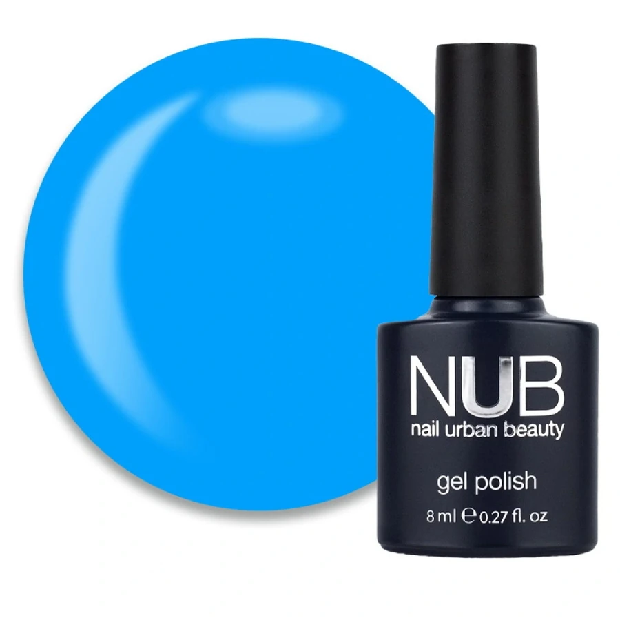 Гель-лак NUB Gel Polish 034 The Blue Lagoon класичний синій, емаль 8 мл