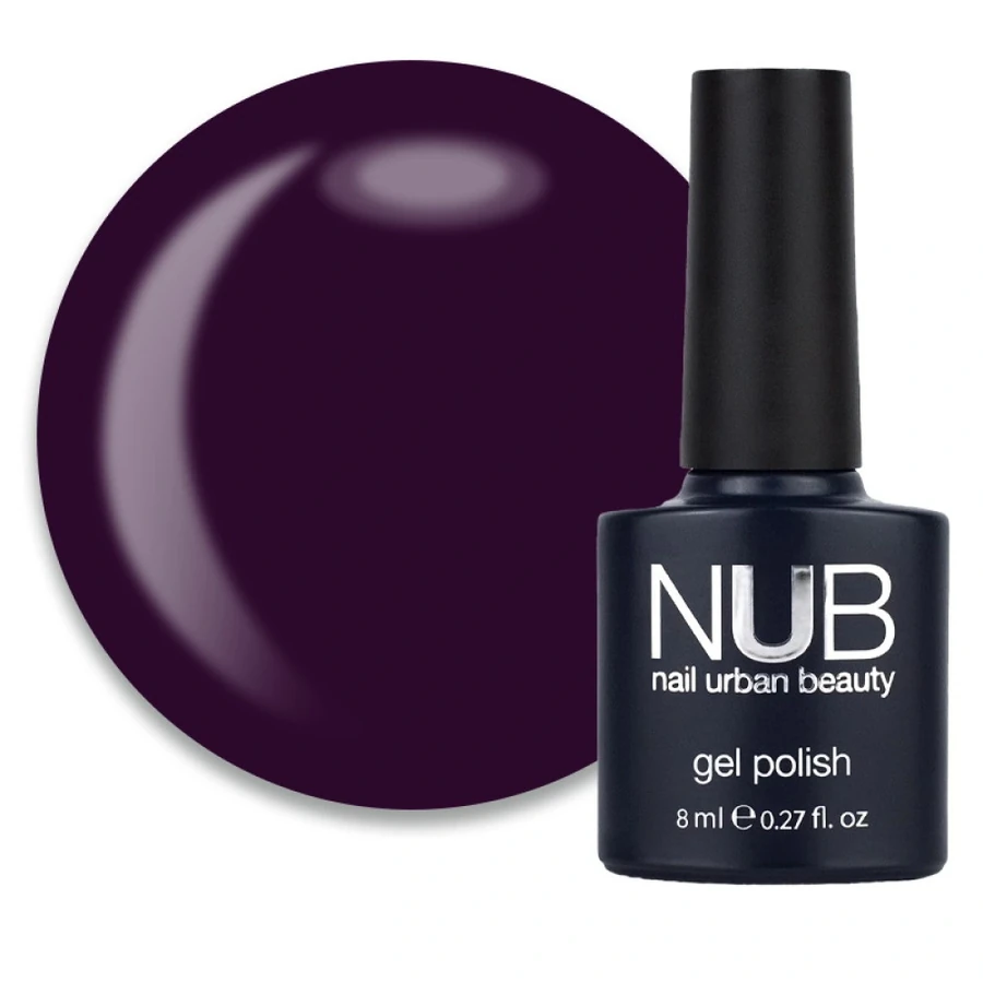 Гель-лак NUB Gel Polish 038 Blueberry Pie темно-фіолетовий, емаль 8 мл