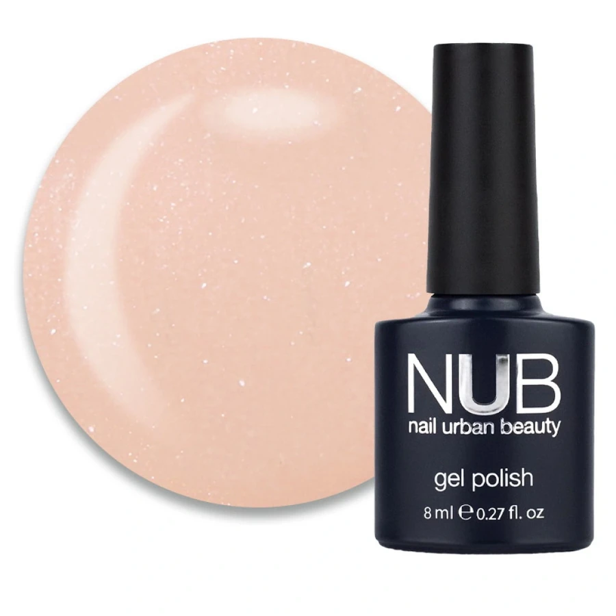 Гель-лак NUB Gel Polish 045 Coastline рожево-тілесний, з шимером 8 мл