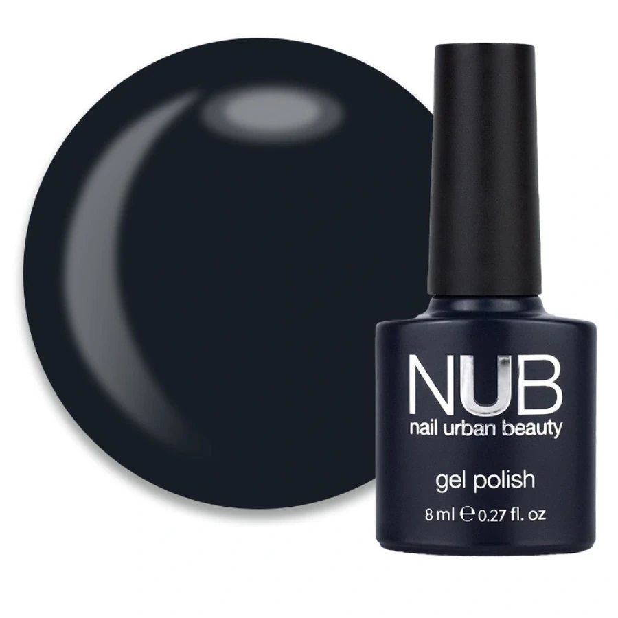 Гель-лак NUB Gel Polish 178 Plumbago сіро-чорний, емаль 8 мл