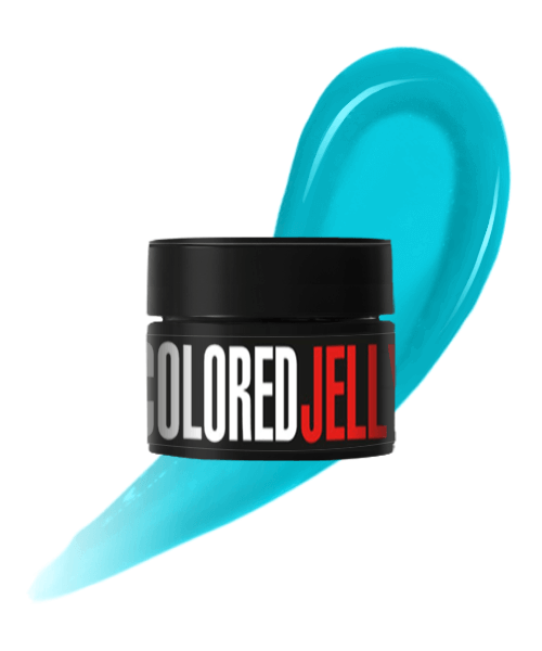 Кольоровий гель-желе Kodi Colored Jelly Gel 03 насичений блакитно-бірюзовий 30 г
