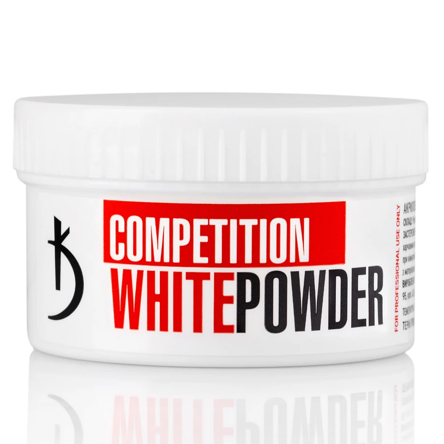 Біла акрилова пудра швидкого затвердіння Kodi Competition White Powder 60 г