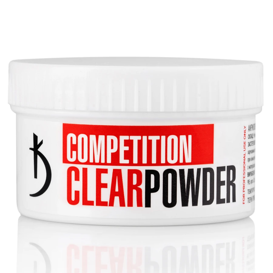 Швидкотвердіюча прозора акрилова пудра Kodi Competition Clear Powder 60 г