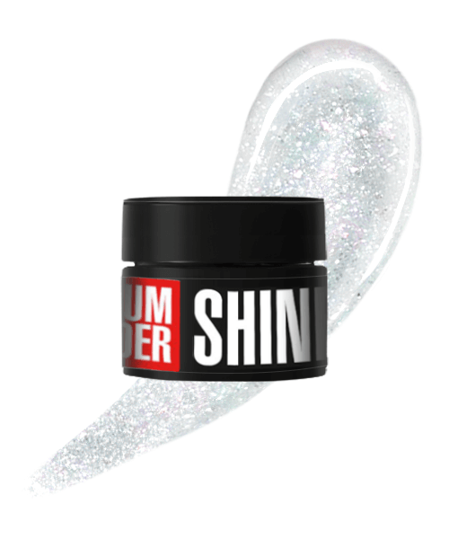 Моделюючий гель з блискітками Kodi Medium Builder Shine Gel 01 молочний 30 г