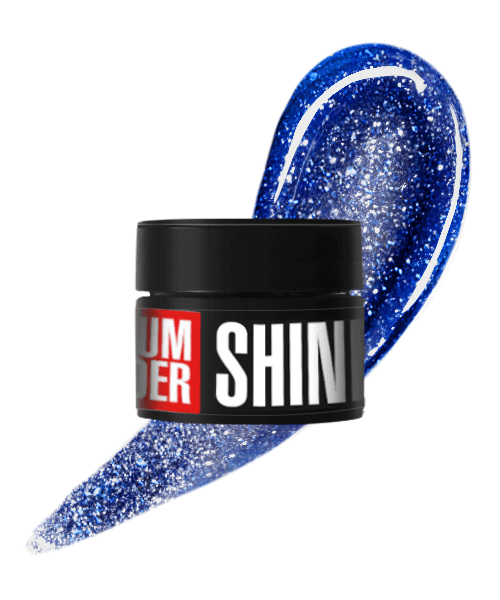 Моделюючий гель з блискітками Kodi Medium Builder Shine Gel 02 синій 30 г