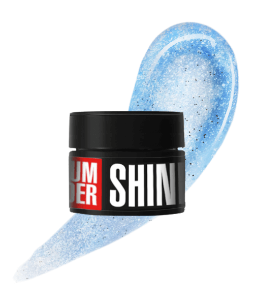 Моделюючий гель з блискітками Kodi Medium Builder Shine Gel 05 світло-блакитний 30 г