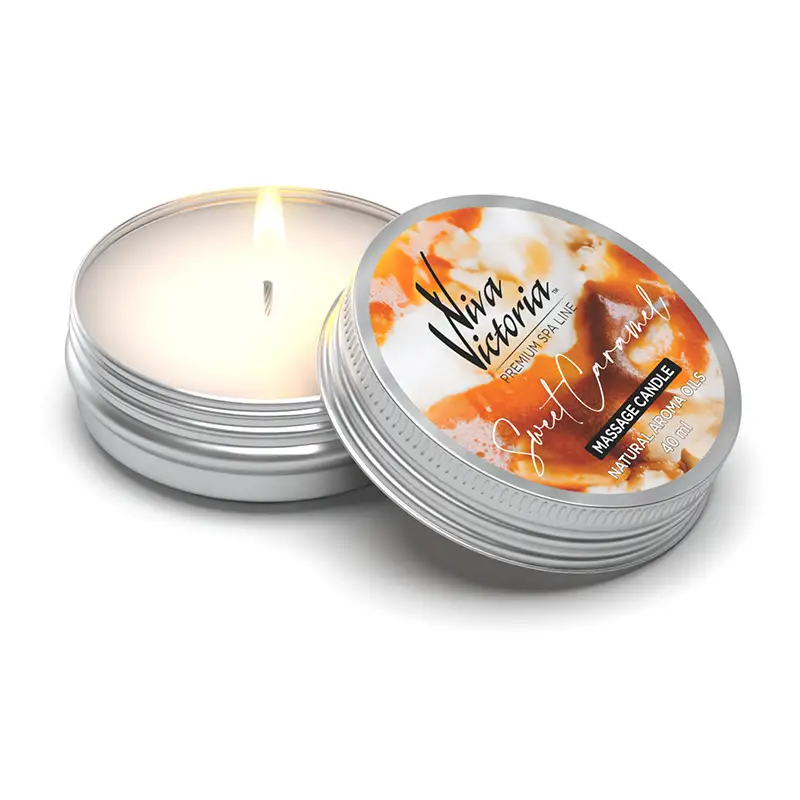 Масажна свічка для манікюру "Солодка карамель" Viva Victoria Massage Candle Sweet Caramel 40 мл