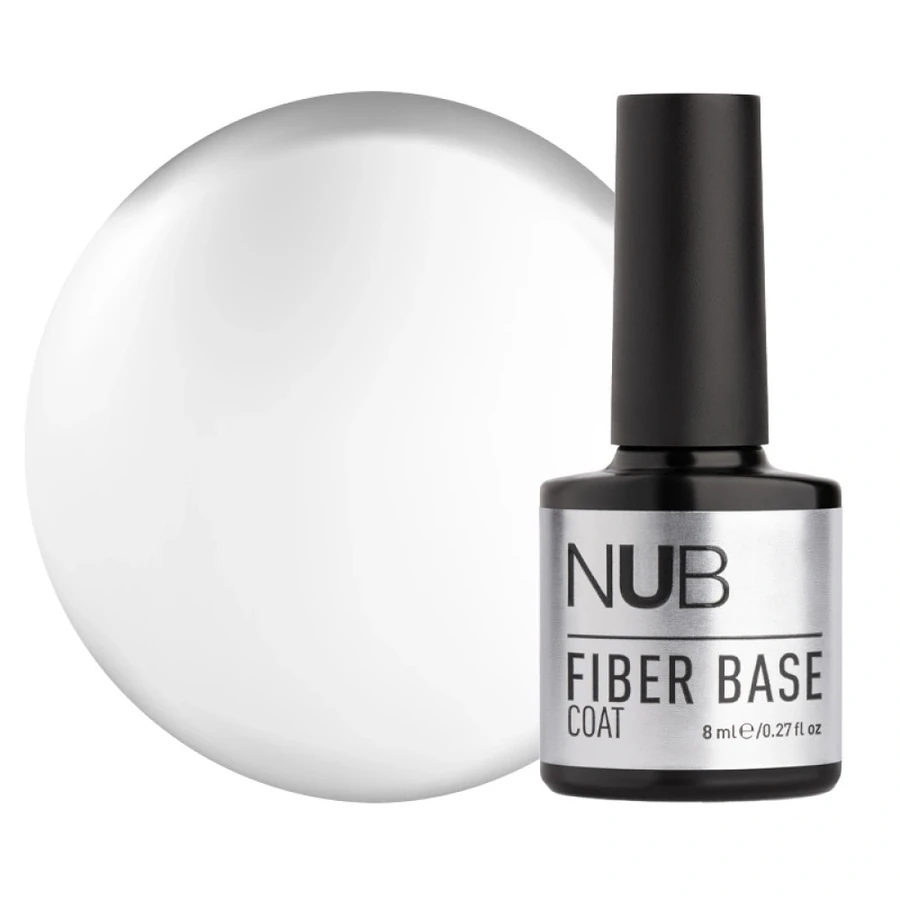 База для гель-лаку з армувальними волокнами NUB Fiber Base Coat 05 Clear прозорий 8 мл