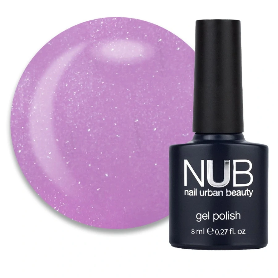 Гель-лак NUB Gel Polish 054 Cocktail In Bali бузковий, з шимером 8 мл