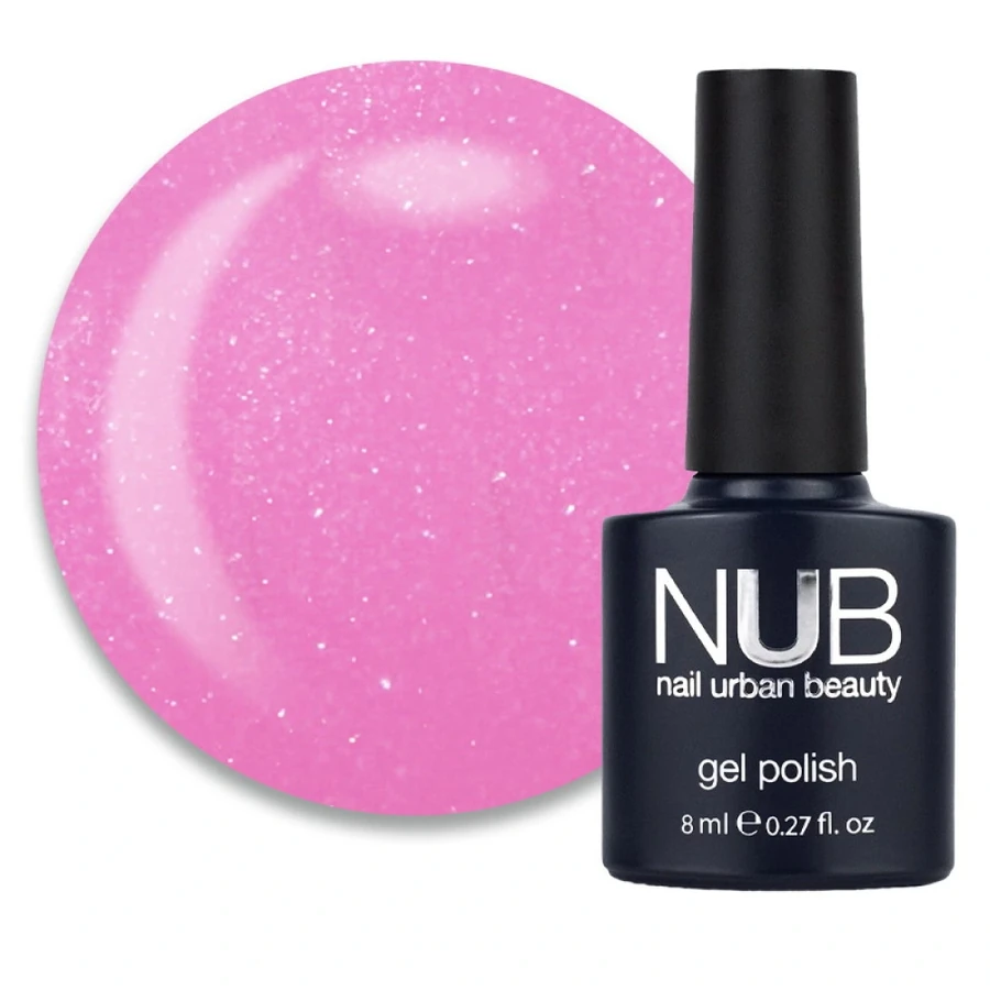 Гель-лак NUB Gel Polish 056 Saint Tropez рожево-бузковий, з шимером 8 мл