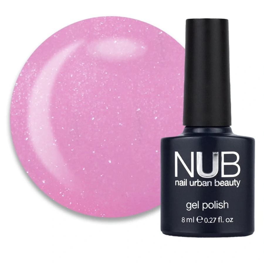 Гель-лак NUB Gel Polish 057 Shimmering Pink Taupe м&rsquo;який рожево-бузковий, з шимером 8 мл