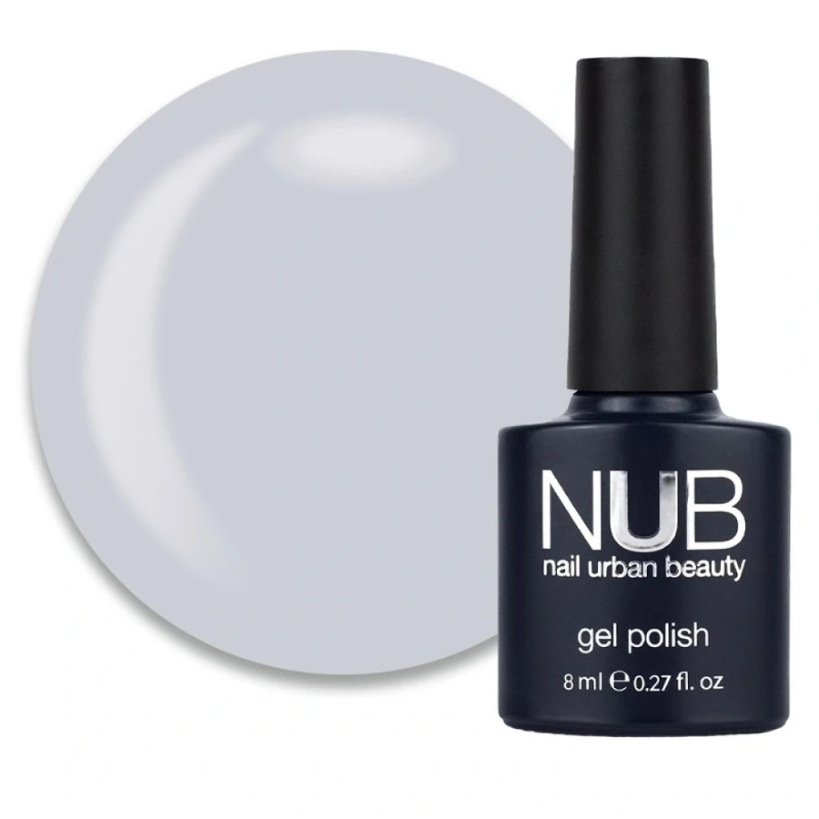 Гель-лак NUB Gel Polish 123 Columbusing сірий, емаль 8 мл