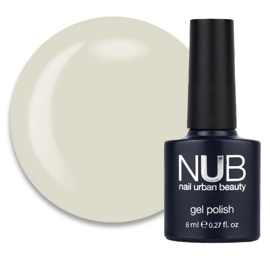 Гель-лак NUB Gel Polish 129 Milk Ashes молочно-сірий, емаль 8 мл