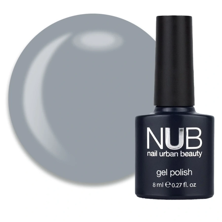 Гель-лак NUB Gel Polish 172 African Grey сірий, емаль 8 мл
