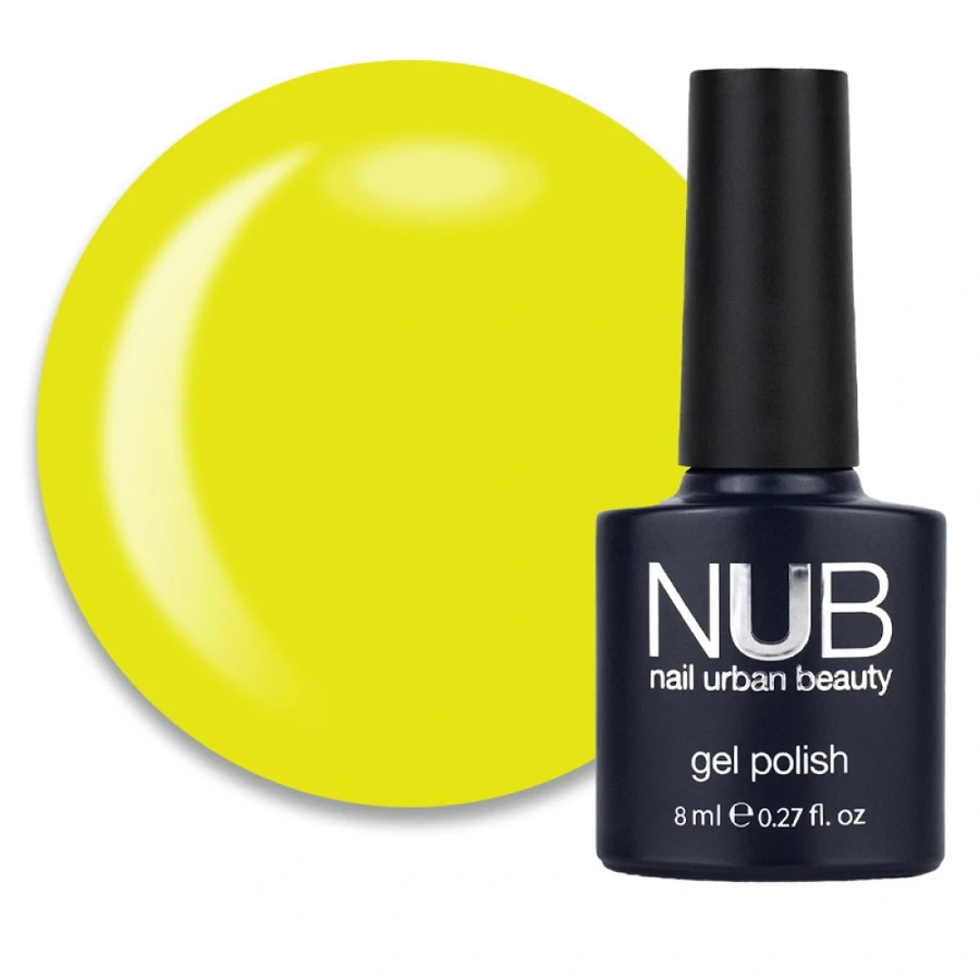 Гель-лак NUB Gel Polish 207 Bright Bird неоново-лимонний, емаль 8 мл