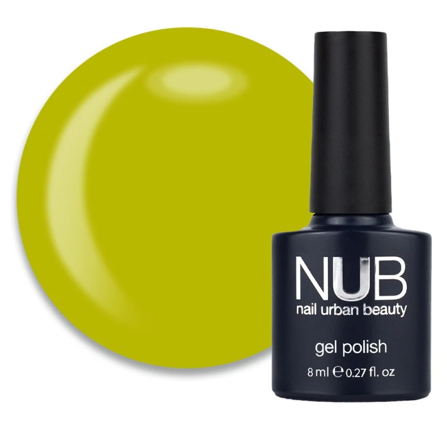 Гель-лак NUB Gel Polish 206 Fresh And Young оливково-жовтий, емаль 8 мл