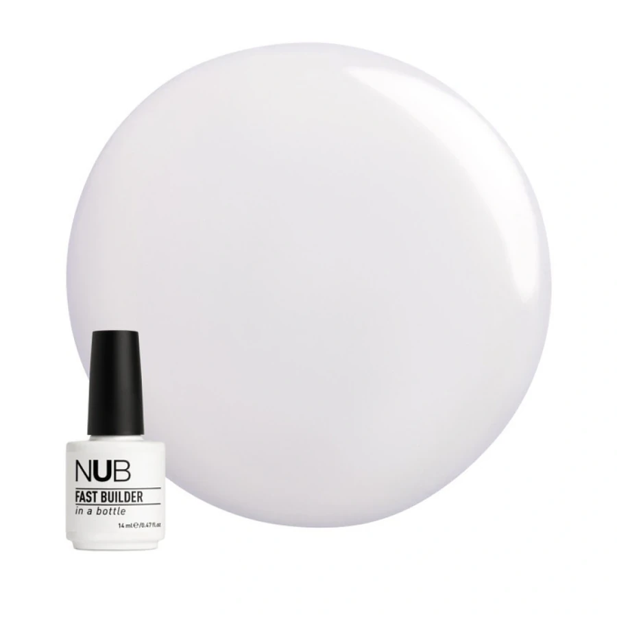 Гель в пляшці для швидкого нарощування NUB Fast Builder Gel 01 Clear прозорий 14 мл