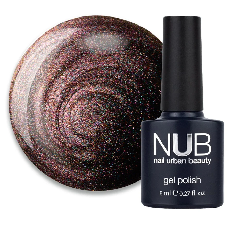 Гель-лак з відблиском NUB Mystery Gel Polish 9D 09 Mirage рожевий лате, магнітний 8 мл