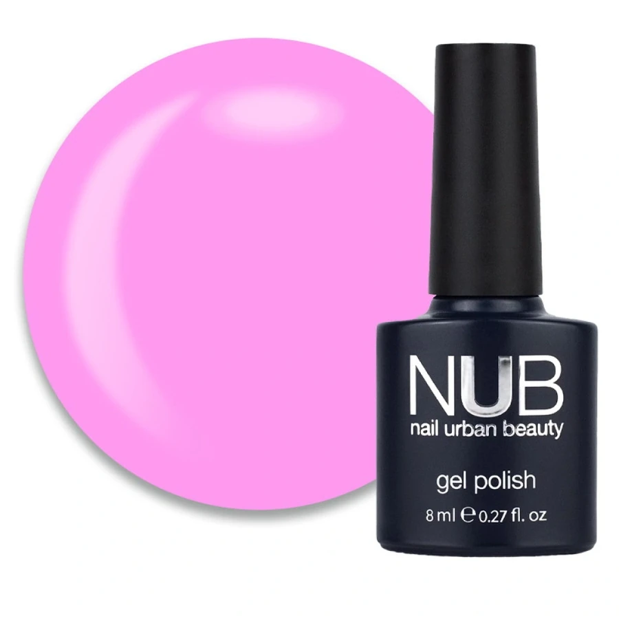 Гель-лак NUB Gel Polish 068 Advertising Pink яскравий рожевий, емаль 8 мл