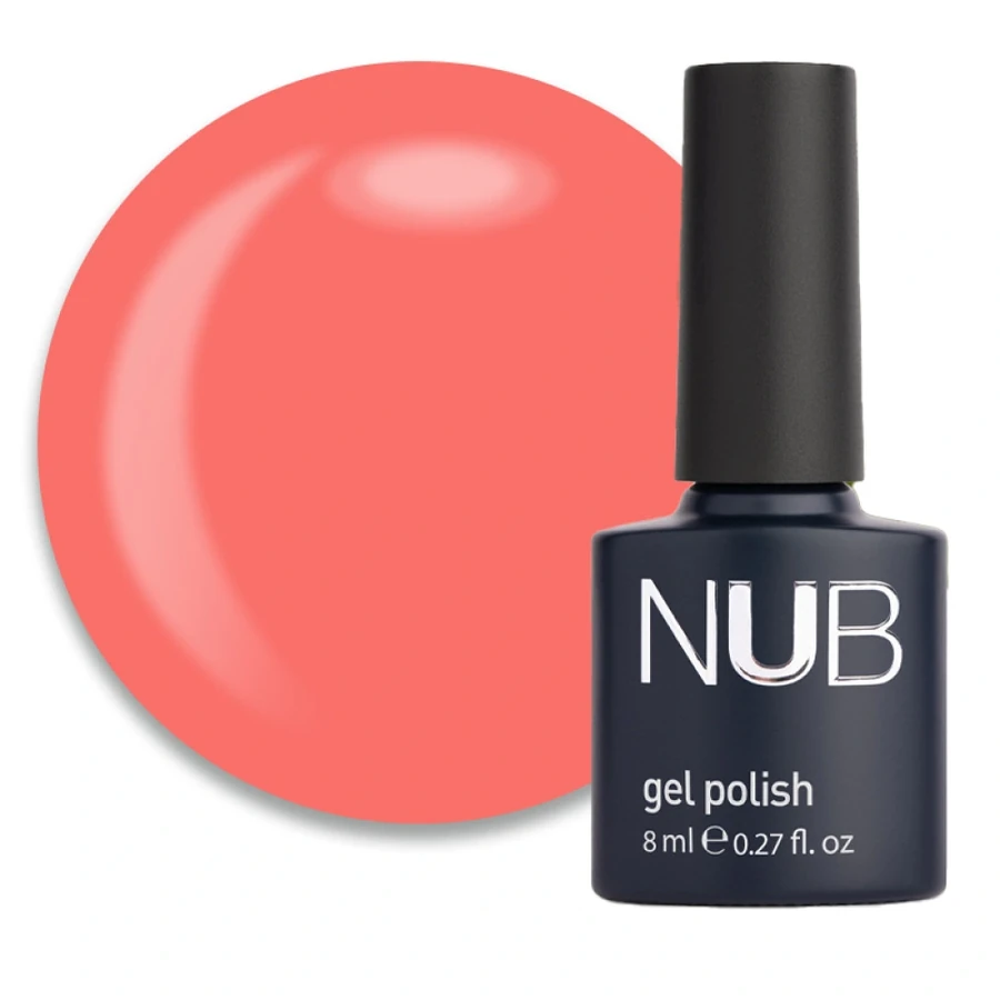 Гель-лак NUB Gel Polish 255 Coral Kiss кораловий, емаль 8 мл