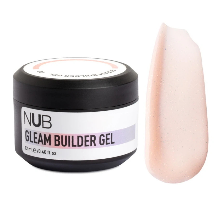 NUB Gleam Builder Gel 02 бежево-персиковий 12 мл