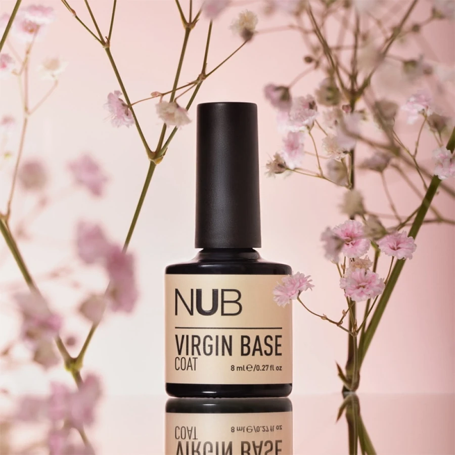 Каучукова камуфлююча база нового покоління NUB Virgin Base Coat 01 молочний 8 мл