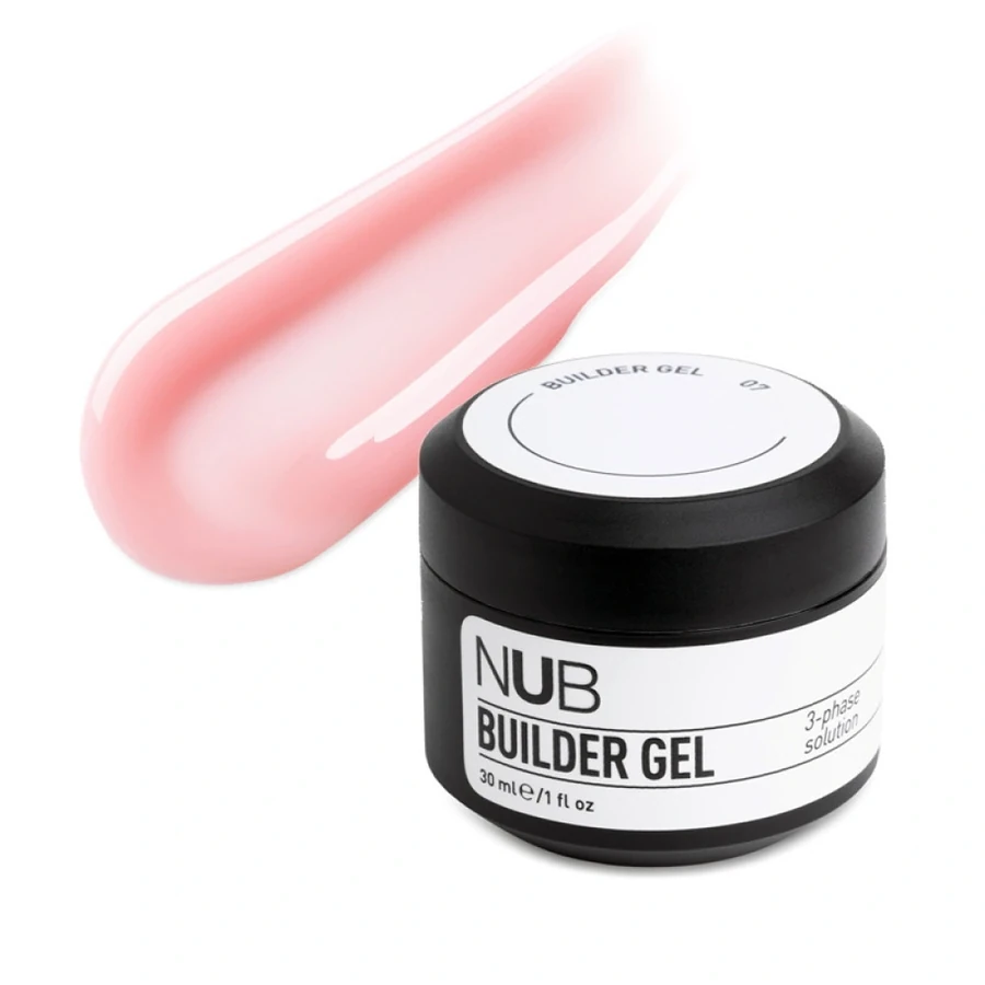 Густий трифазний гель для нарощування нігтів NUB Builder Gel 07 ніжно-рожевий 30 мл