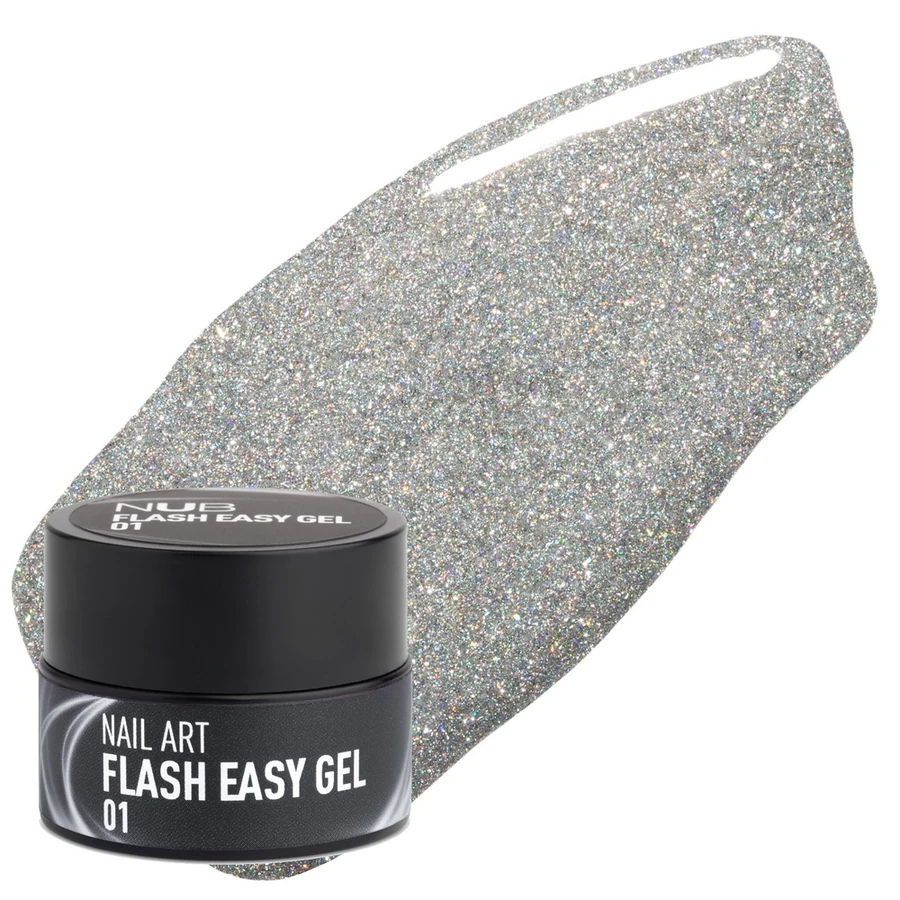 NUB Flash Easy Gel 01 срібло 5 г