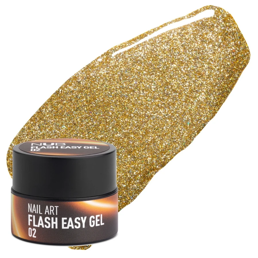 NUB Flash Easy Gel 02 золото 5 г