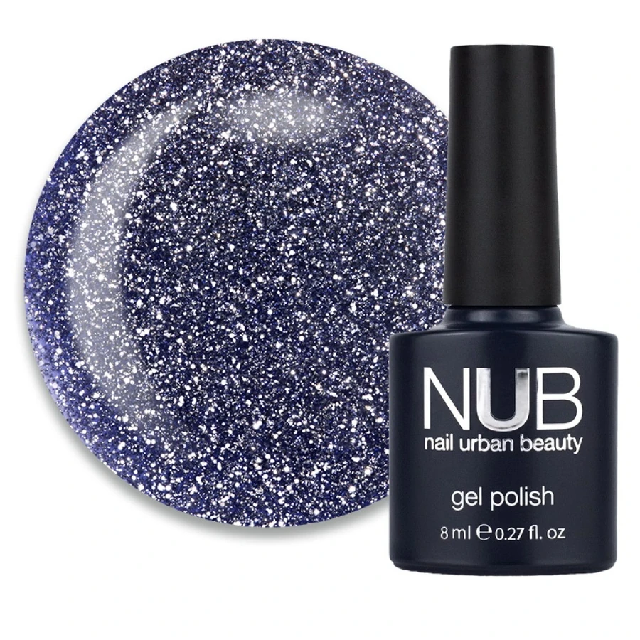 Гель-лак NUB Gel Polish Night Light 07 Bright Lilac бузково-аметистовий, світловідбиваючий 8 мл