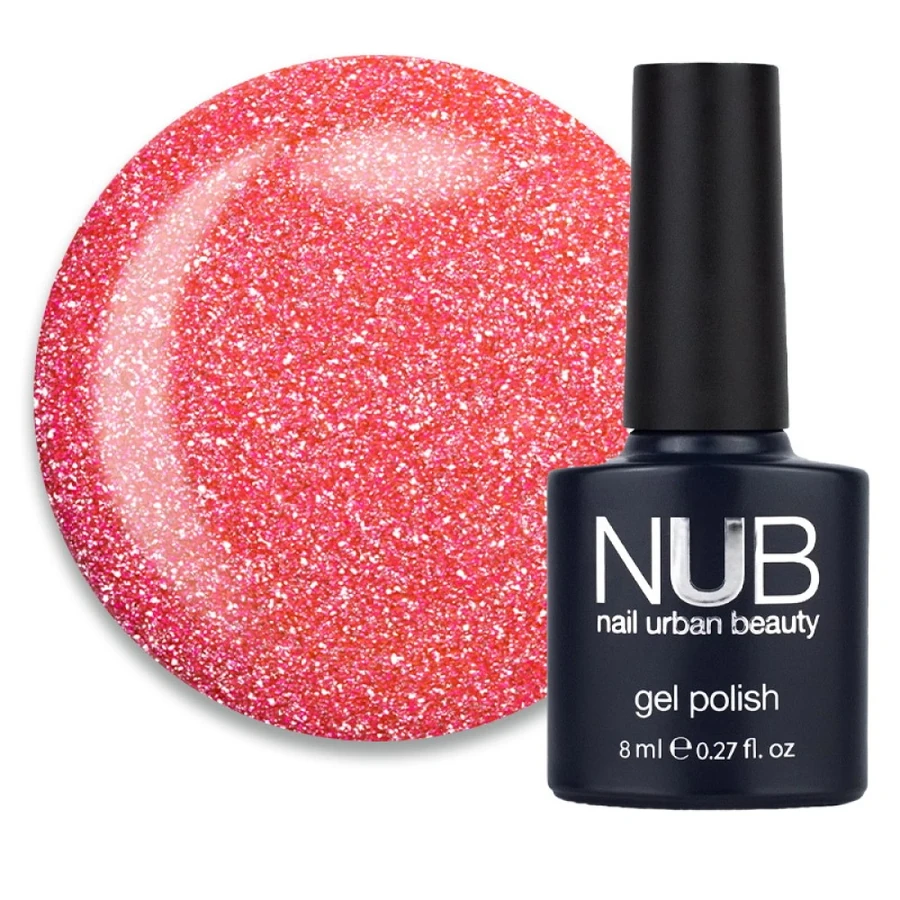 Гель-лак NUB Gel Polish Night Light 17 Hoya рожевий, світловідбиваючий 8 мл