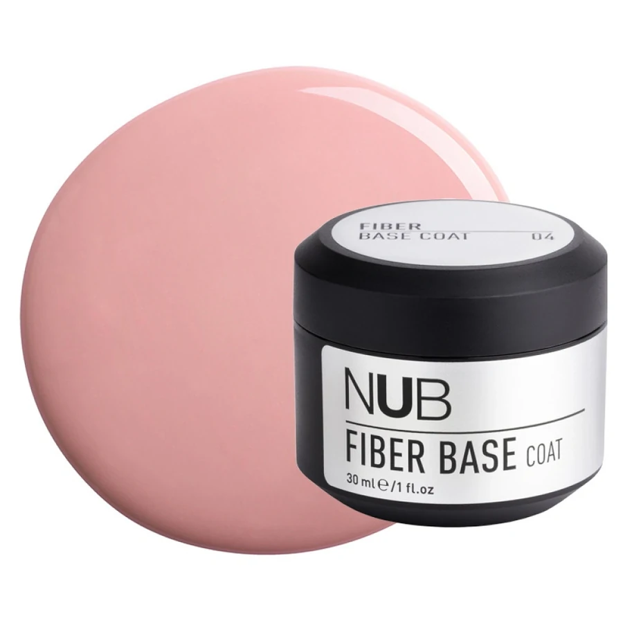 База для гель-лаку з армувальними волокнами NUB Fiber Base Coat 04 Beige бежевий 30 мл