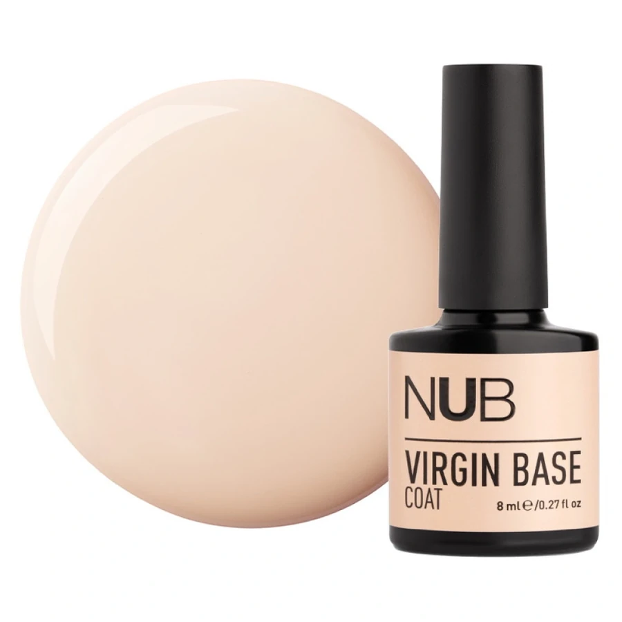 Каучукова камуфлююча база нового покоління NUB Virgin Base Coat 11 блідий бежево-молочний 8 мл