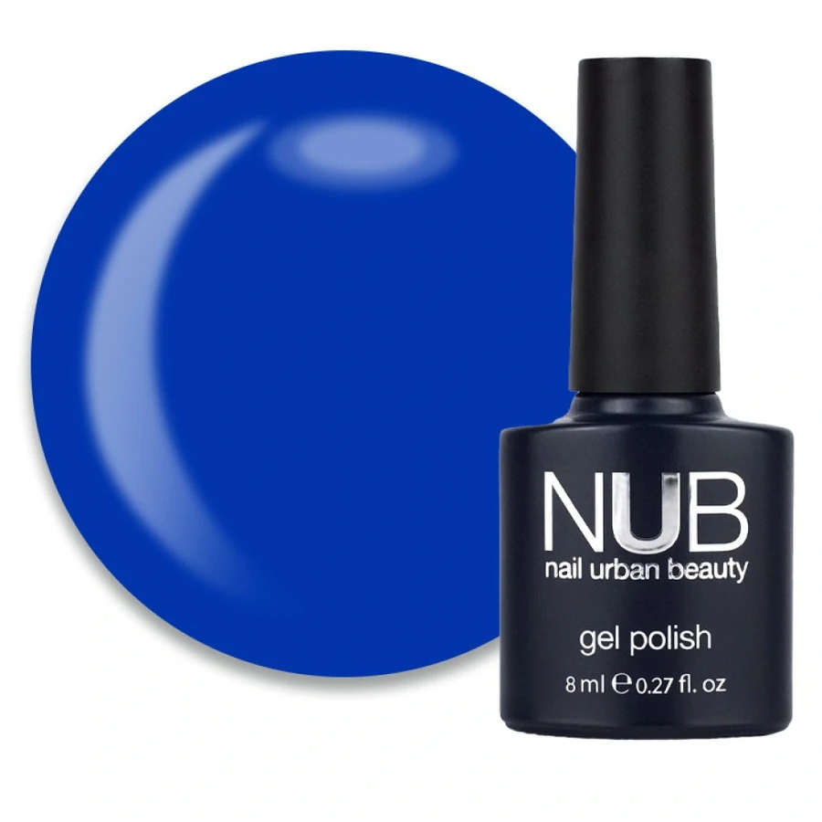 Гель-лак NUB Gel Polish 080 City Lights глибокий синій, емаль 8 мл