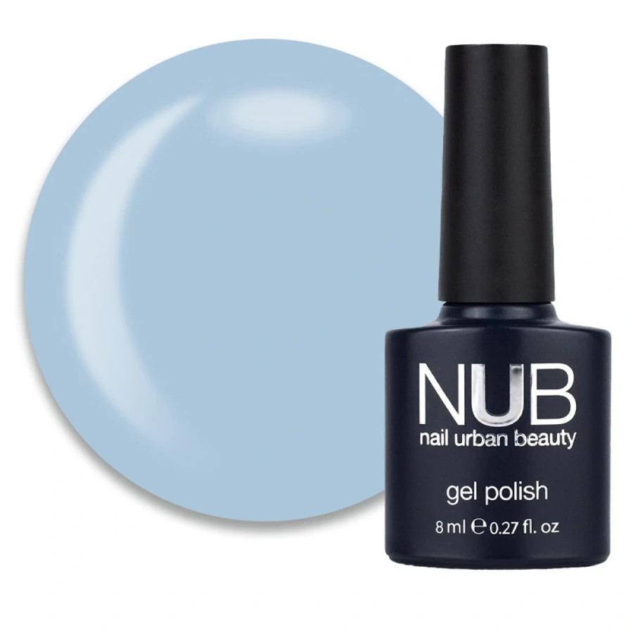 Гель-лак NUB Gel Polish 190 Californian Sky ніжний блакитний, емаль 8 мл