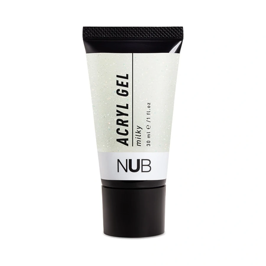 Акрил-гель NUB Acryl Gel 06 Milky молочний, з шимером 30 мл