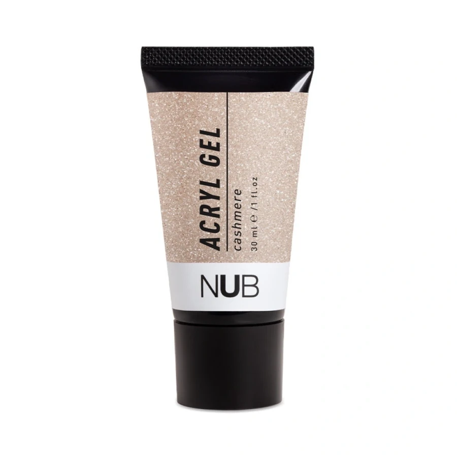 Акрил-гель NUB Acryl Gel 09 Cashmere бежевий, з шимером 30 мл