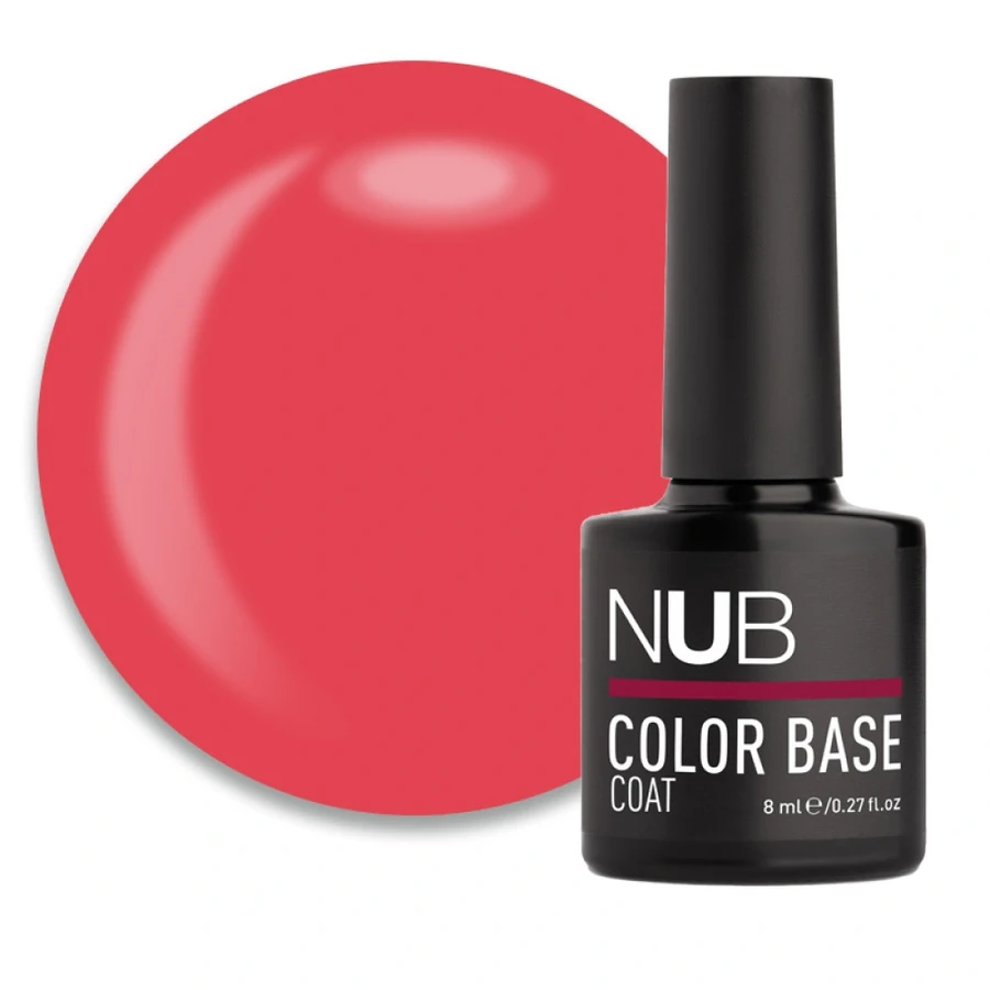 Каучукова кольорова база для гель-лаку NUB Color Base Coat 06 Berry малиновий 8 мл