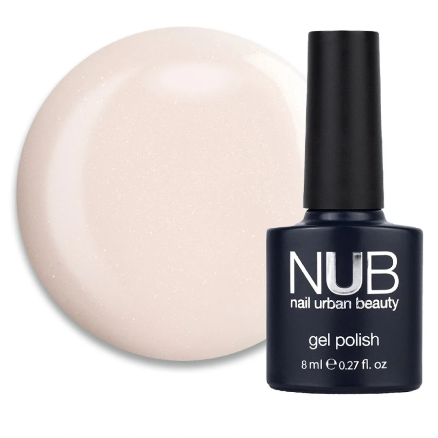 Гель-лак NUB Gel Polish Naked 02 Milk Opal напівпрозорий молочний айворі, з шимером та мікрослюдою 8 мл