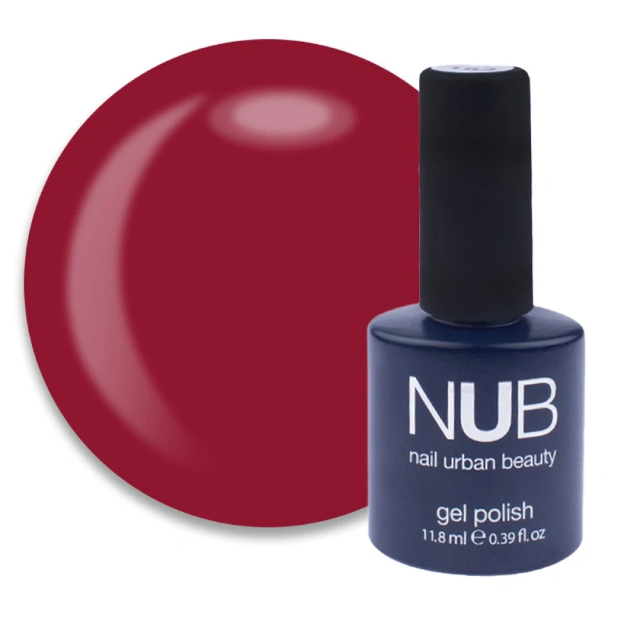 Гель-лак NUB Gel Polish 089 Dark Love бордовий, емаль 11.8 мл