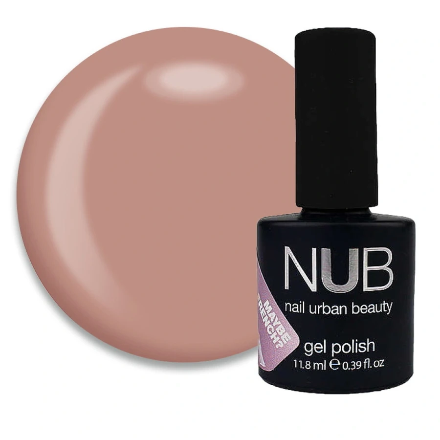 Гель-лак для френчу NUB Gel Polish Maybe French? Spicy Brown карамельний бежевий 11.8 мл