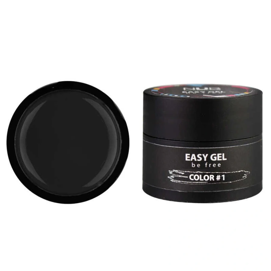 Гель-павутинка для дизайну NUB Easy Gel №1 Black Чорний 5 г