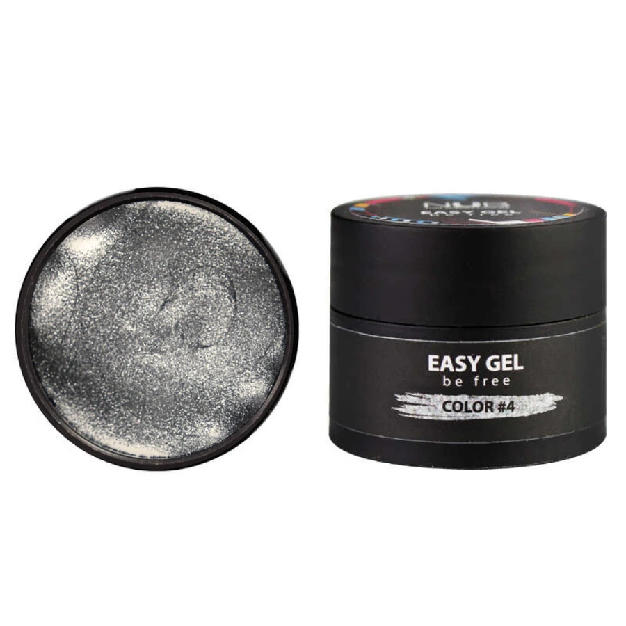 Гель-павутинка для дизайну NUB Easy Gel №4 Silver Срібло 5 г