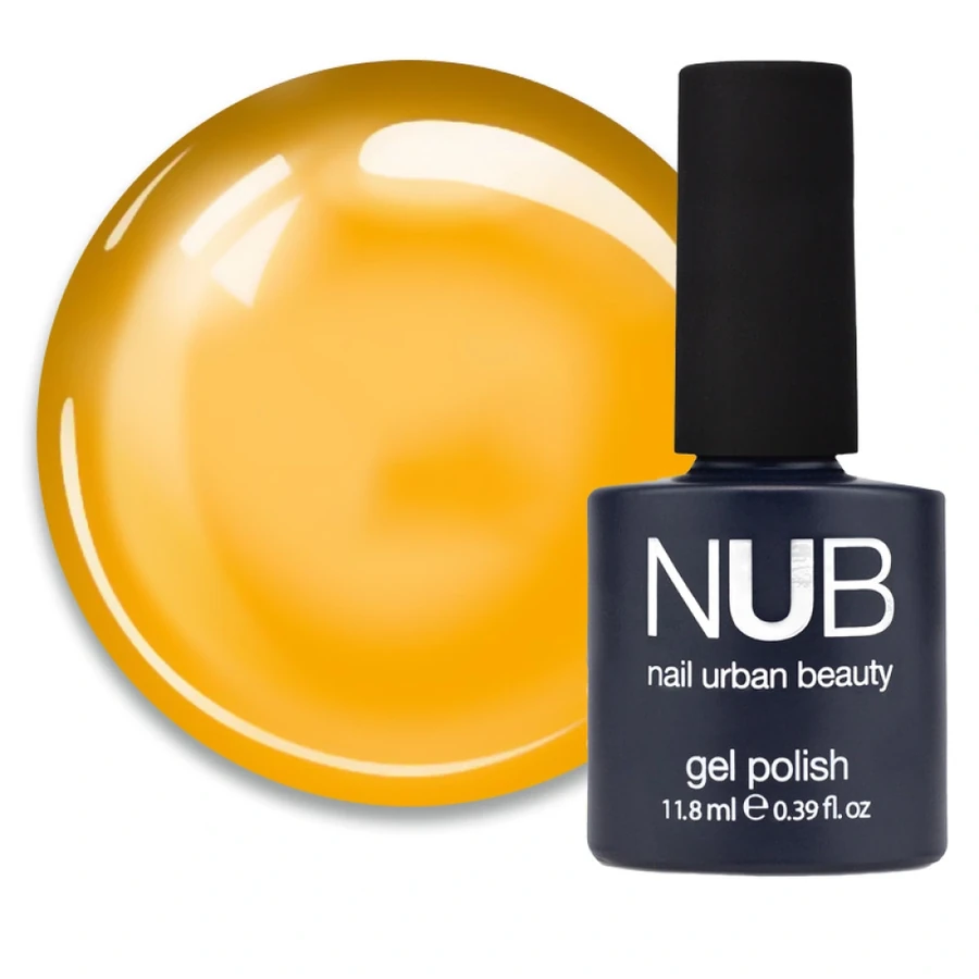 Гель-лак NUB Gel Polish Glass Gel 02 Baltic Amber жовтий, вітражний 11.8 мл