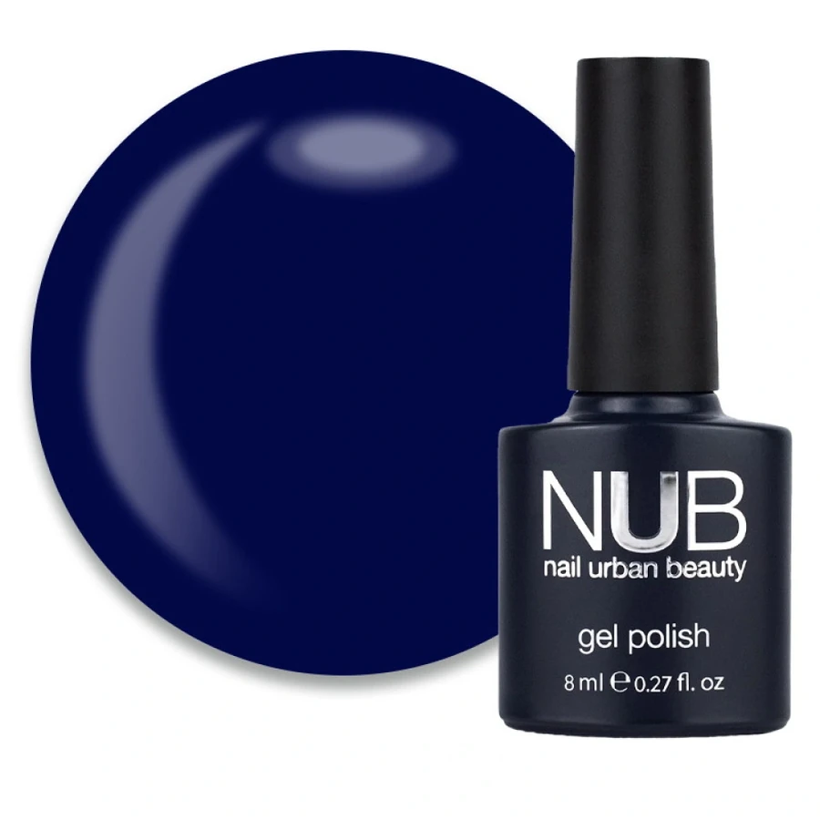 Гель-лак NUB Gel Polish 217 Dark Ocean насичений фіолетово-синій, емаль 8 мл