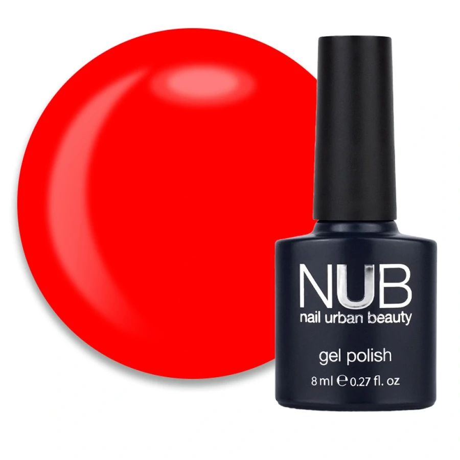 Гель-лак NUB Gel Polish 249 Burnt Red коралово-червоний, емаль 8 мл