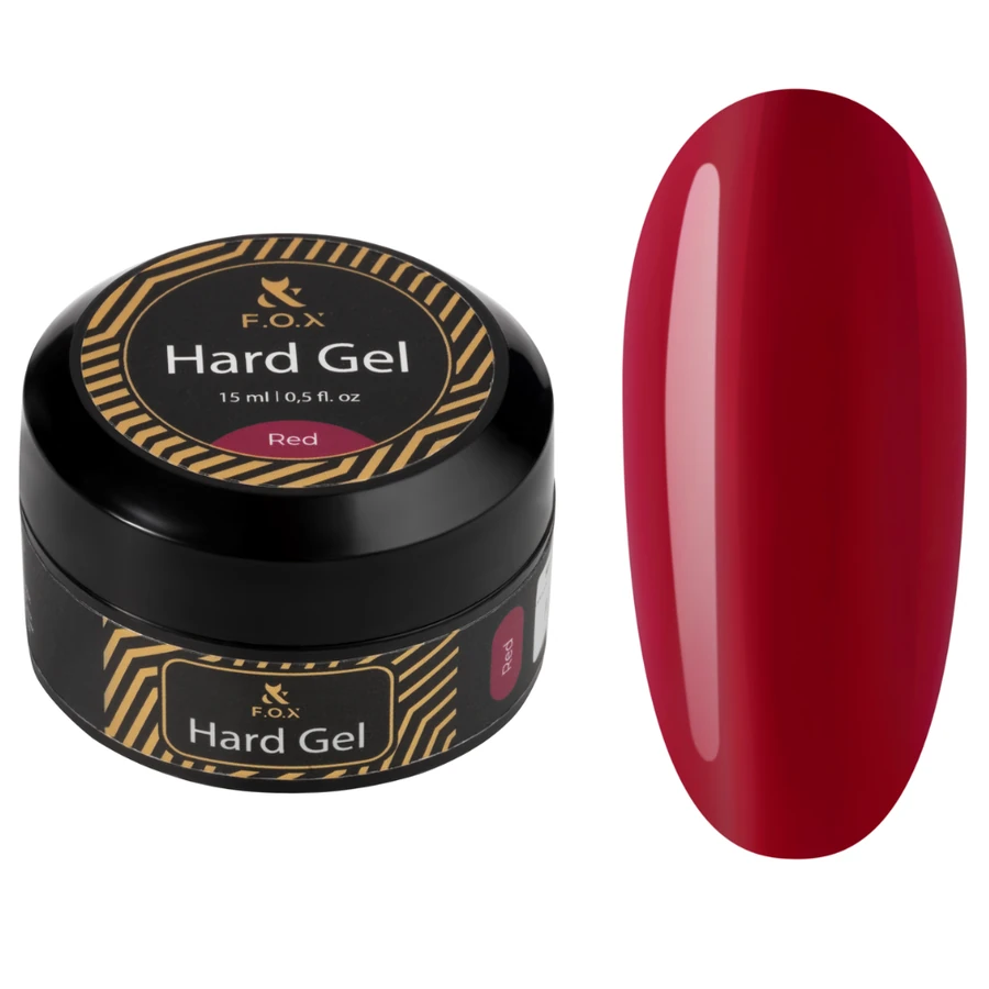 Будівельний рідкий гель FOX Hard Gel Barbie Red червоний 15 мл