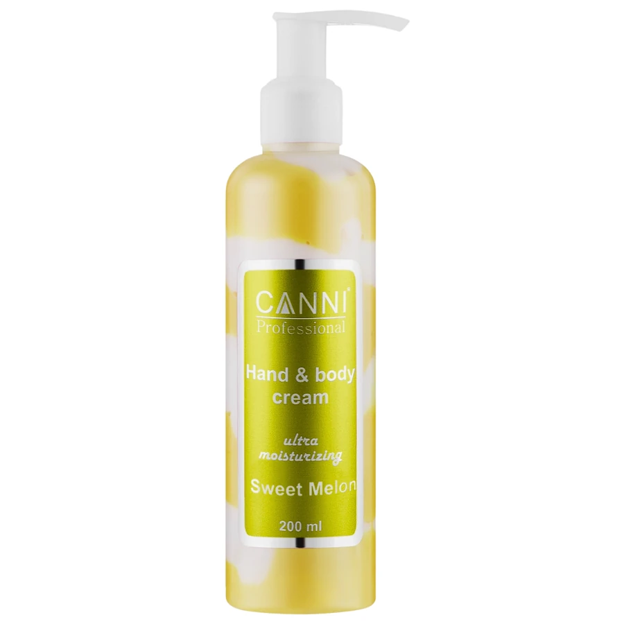 Крем для рук та тіла ультразволожуючий Canni Hand & Body Cream Ultra Moisturizing Sweet Melon Солодка диня 200 мл