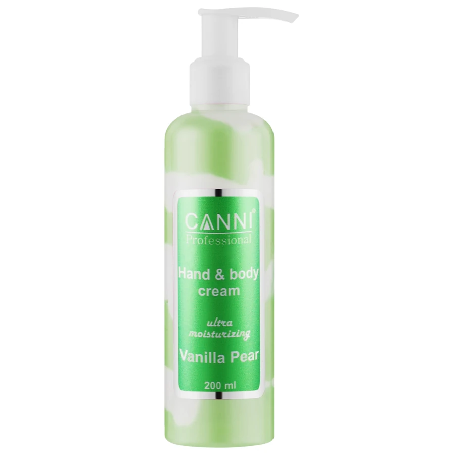 Крем для рук та тіла ультразволожуючий Canni Hand & Body Cream Ultra Moisturizing Vanilla Pear Ванільна груша 200 мл